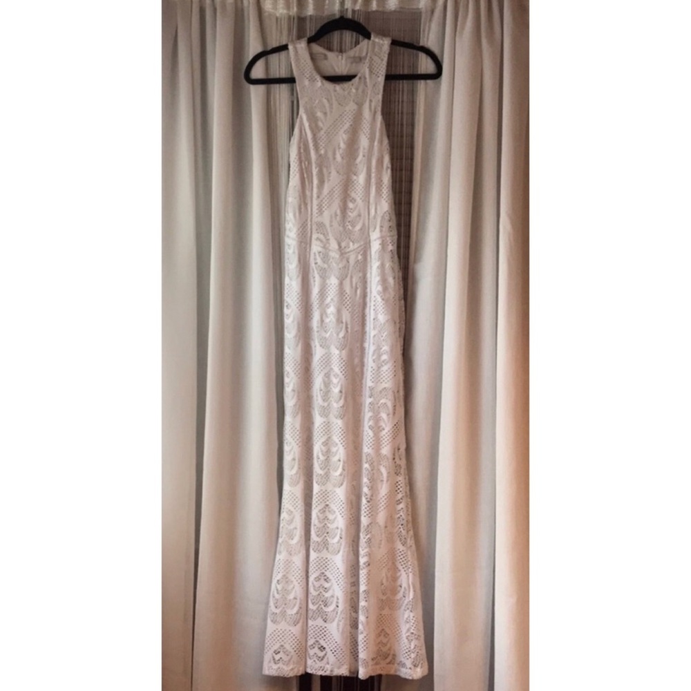 Guess White Lace Boho Maxi Dress Medium Petite🎀🌸
